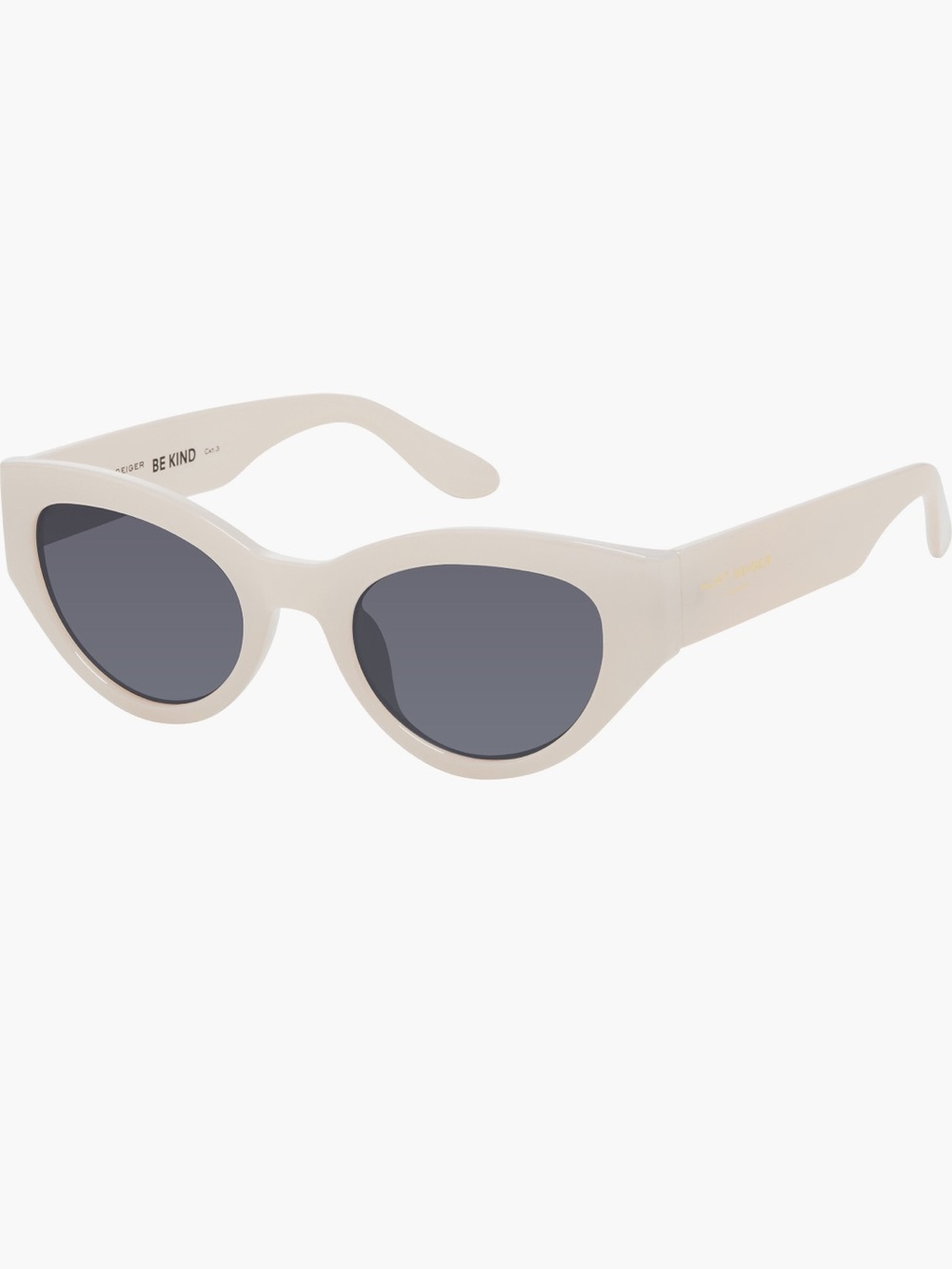 Kurt Geiger NWOT Ivory Cat-Eye Sunglasses with Dark Gray Lenses
